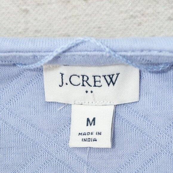 NWT J. Crew Quilted Cotton Cardigan Jacket in Periwinkle size L - Picture 8 of 12
